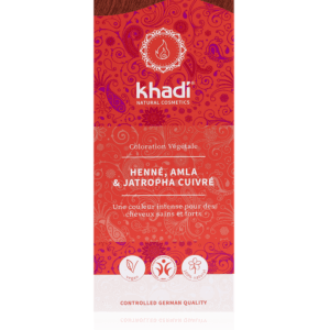 Coloration végétale HENNÉ, AMLA & JATROPHA CUIVRÉ - KHADI