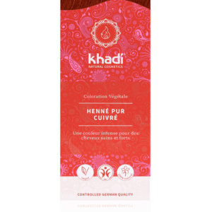 Coloration permanente végétale Henné Pur Cuivré - KHADI